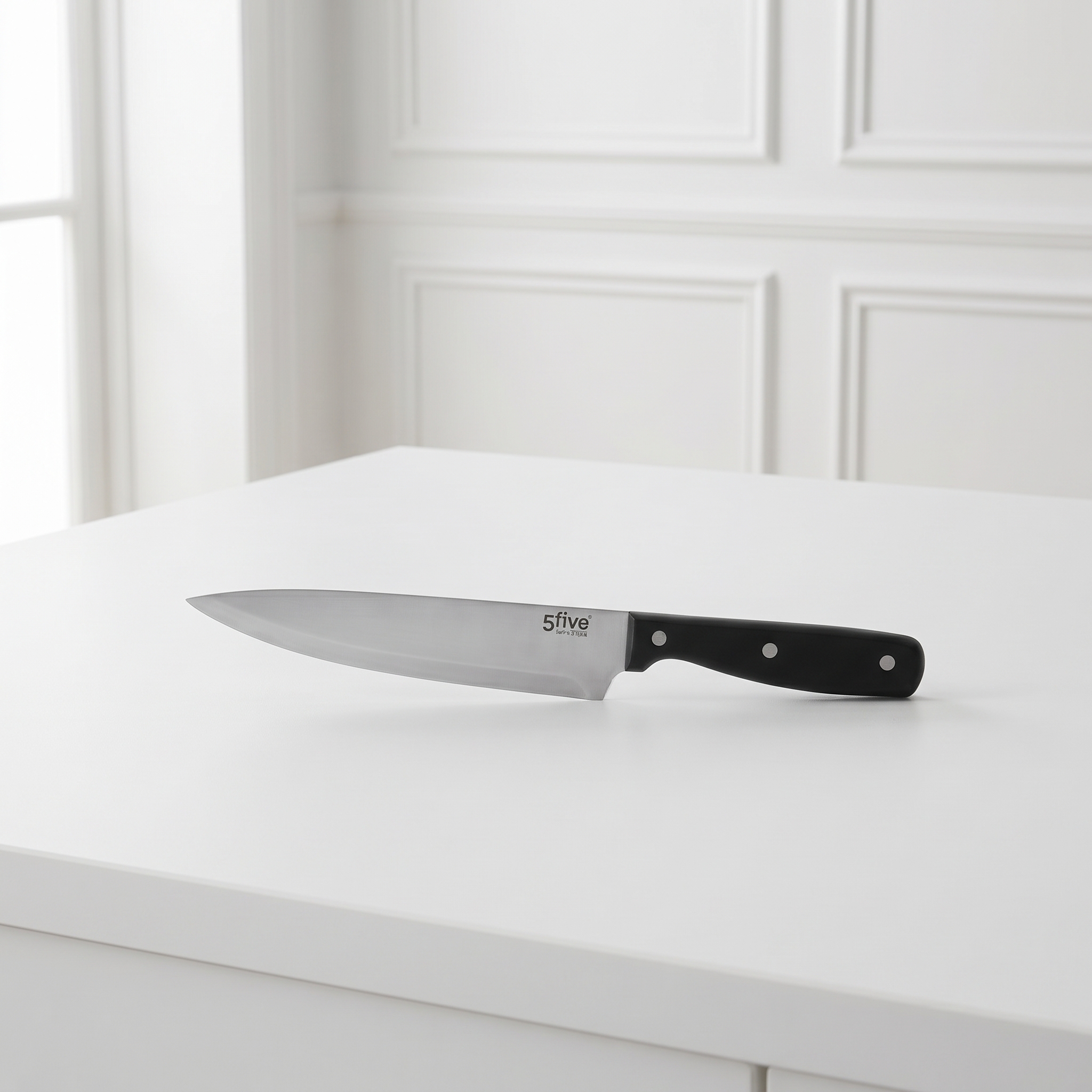 Kokkekniv i rustfrit stål Ergonomisk ABS-håndtag