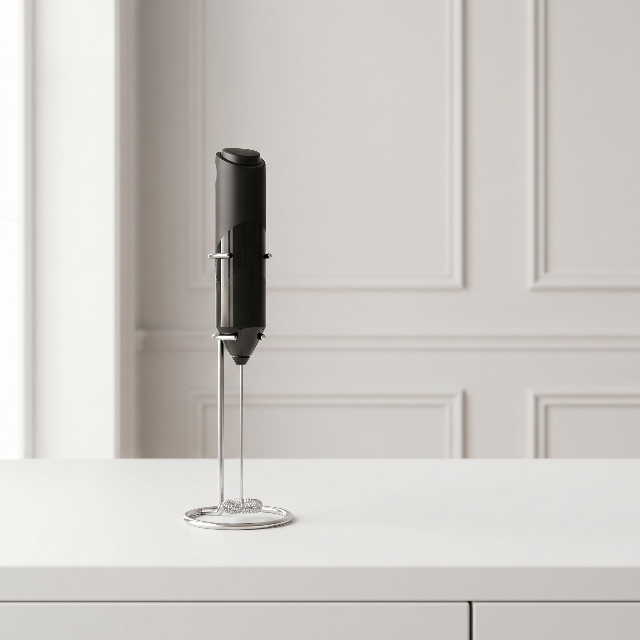 Elektrisk mælkeskummer med holder Mini mixer til kaffe
