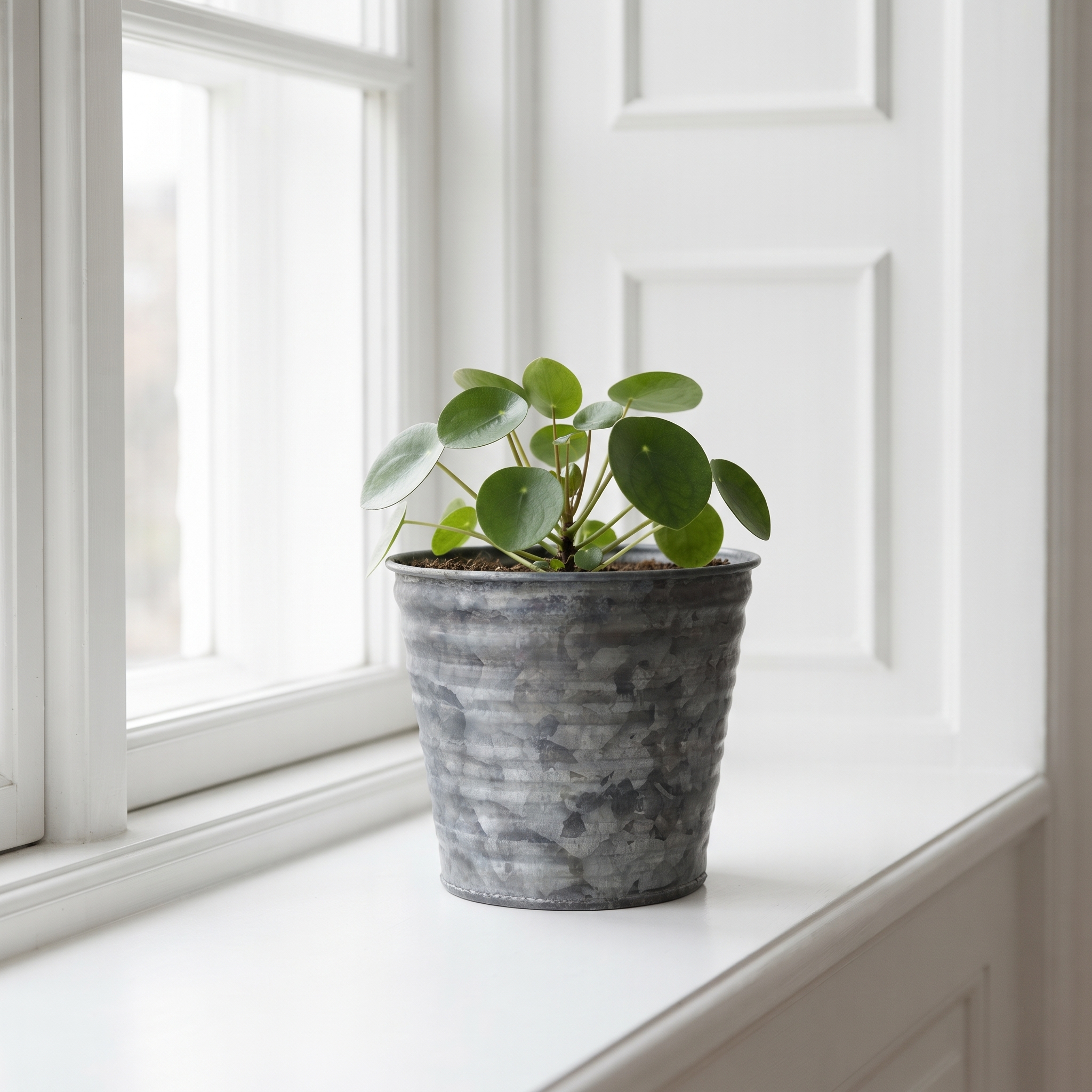 ALBA – Lille zink potteskjuler / spand - Ø10×H8 cm