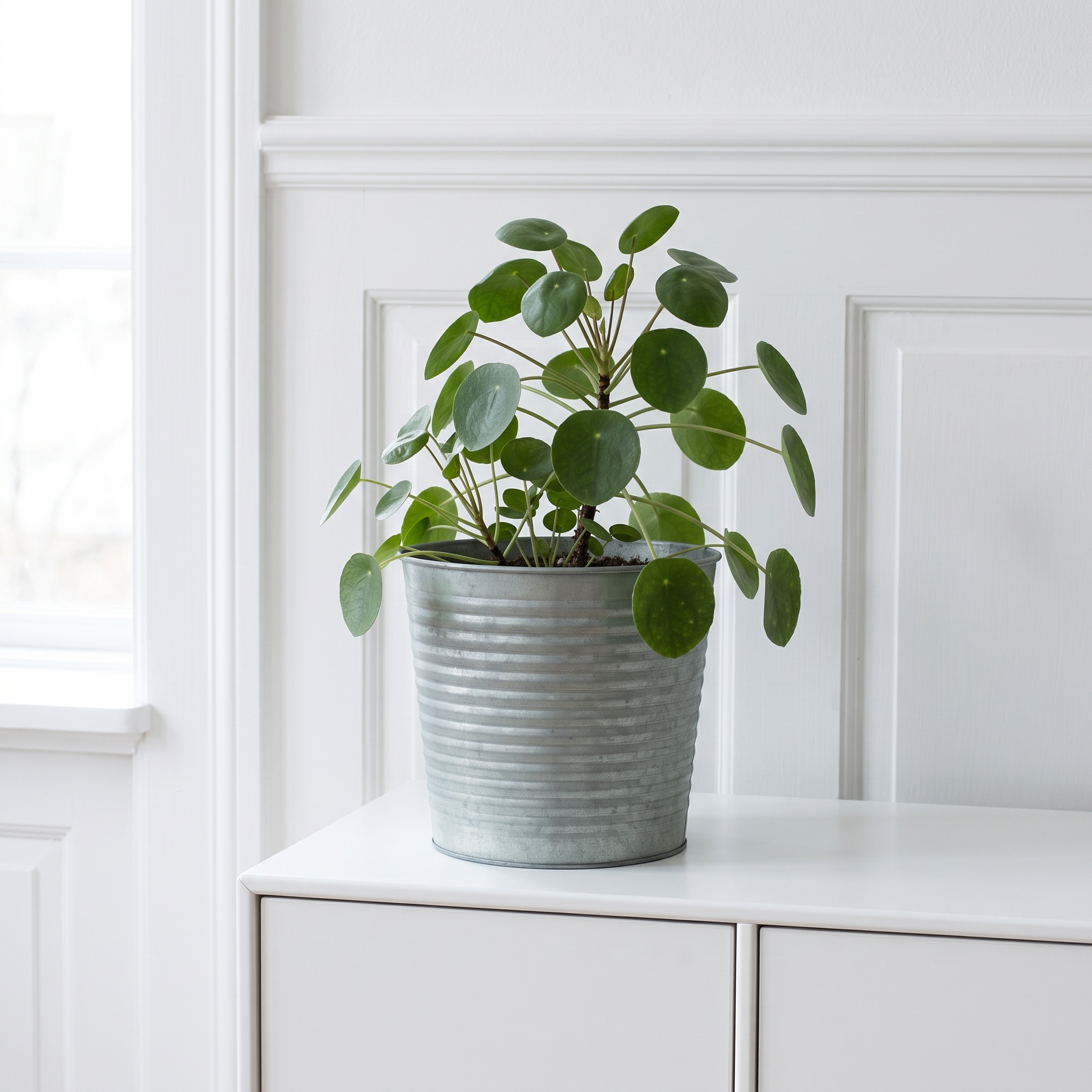 FLORA XXL – Grøn zink potteskjuler – Ø28xH24 cm